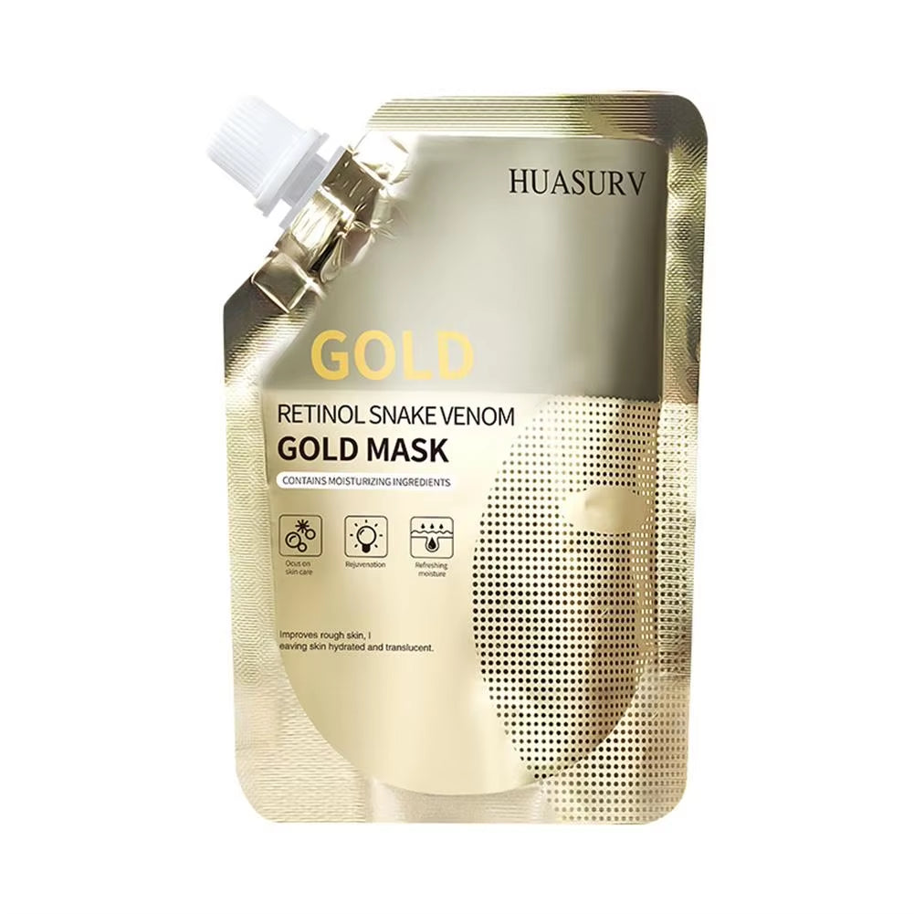 2Pcs Moisturizing Retinol Snake Venom Peptide Gold Mask Moisturizing Facial Mask Oil Control Skin Care 100G