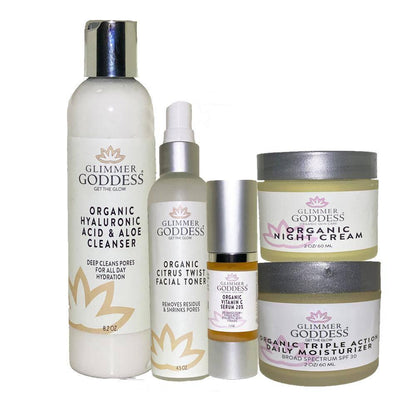 Organic Anti-Wrinkle Solution 5 PC Kit - reversedskincare